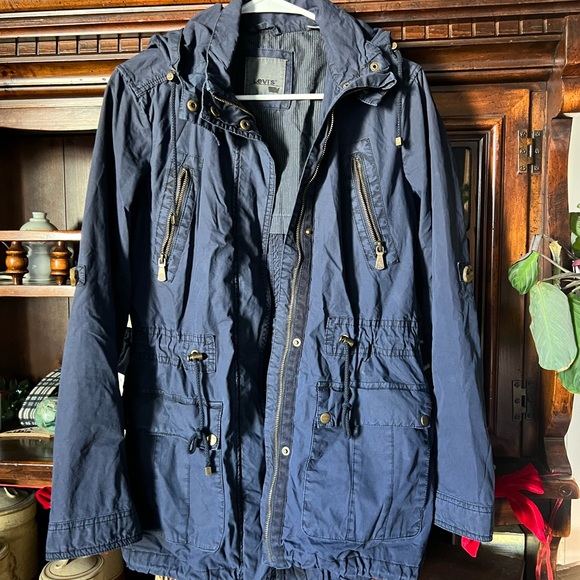 Levi's Navy Utility Jacket - Picture 1 of 16
